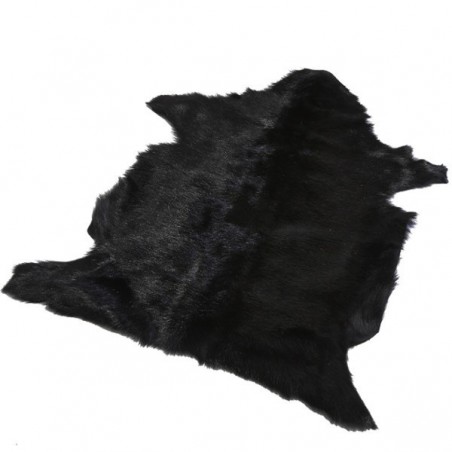 Tapis en peau de chèvre Djaly Noir par Home Spirit Tapis en peau de chèvre Djaly Noir par Home Spirit