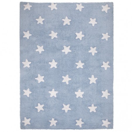 Tapis Enfant Bleu Etoiles par Lorena Canals Tapis Enfant Bleu Etoiles par Lorena Canals