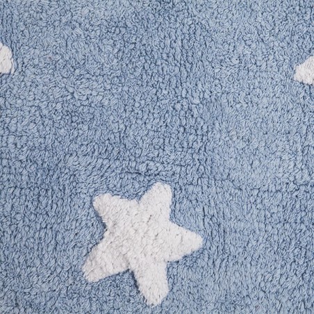 Tapis Enfant Bleu Etoiles par Lorena Canals Tapis Enfant Bleu Etoiles par Lorena Canals