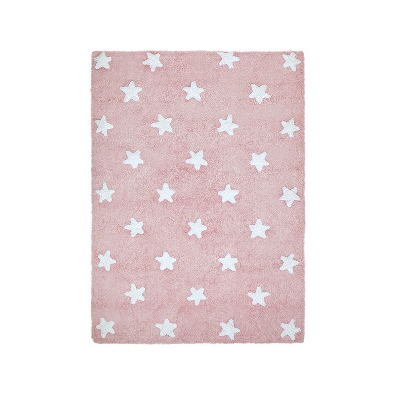 Tapis Enfant Rose Etoiles par Lorena Canals