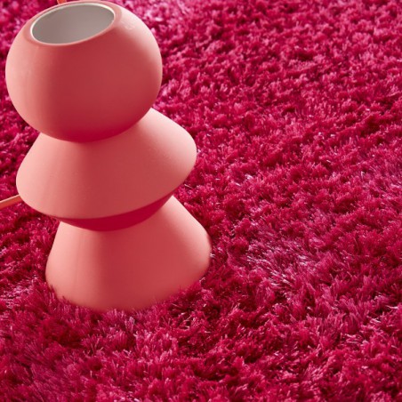 Tapis Shaggy Uni Zelie Fuchsia par Home Spirit Tapis Shaggy Uni Zelie Fuchsia par Home Spirit