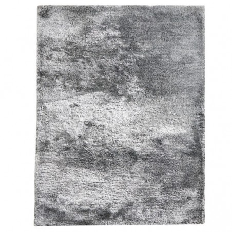 Tapis Shaggy Uni Zelie Gris Argent par Home Spirit Tapis Shaggy Uni Zelie Gris Argent par Home Spirit