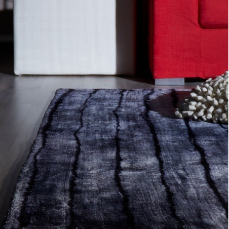 Tapis en Viscose Tie and Dye Gris par Home Spirit Tapis en Viscose Tie and Dye Gris par Home Spirit