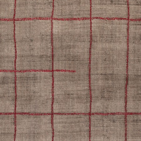 Tapis Design Reflect Taupe et Rouge par Ligne Pure Tapis Design Reflect Taupe et Rouge par Ligne Pure