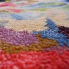 Tapis rectangulaire par Ligne Pure fleuri et coloré en viscose Tapis rectangulaire par Ligne Pure fleuri et coloré en viscose