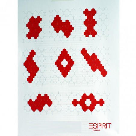Valise de 8 dalles de tapis longues mèches - Shaggy Esprit Home à assembler Valise de 8 dalles de tapis longues mèches - Shaggy Esprit Home à assembler