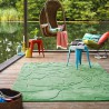 Tapis Contemporain Vert Lily par Esprit Home Tapis Contemporain Vert Lily par Esprit Home