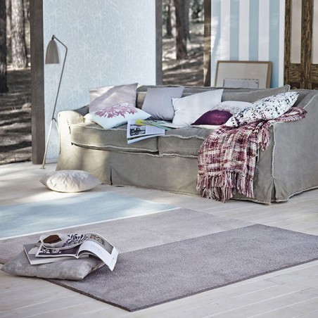 Tapis Esprit Home en acrylique bleu, taupe et sable Tapis Esprit Home en acrylique bleu, taupe et sable