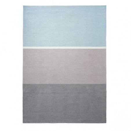 Tapis Esprit Home en acrylique bleu, taupe et sable Tapis Esprit Home en acrylique bleu, taupe et sable