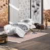 Tapis Tissé Main Simple Rouge par Esprit Home Tapis Tissé Main Simple Rouge par Esprit Home
