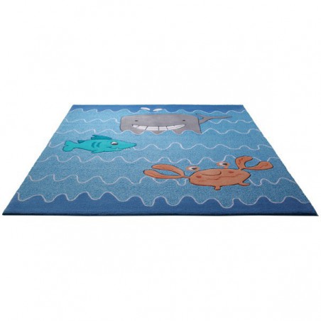 Tapis pour Enfant Sealife Bleu par Esprit Home Tapis pour Enfant Sealife Bleu par Esprit Home
