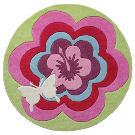 Tapis Rond pour enfant Fantasy Flower par Esprit Home Tapis Rond pour enfant Fantasy Flower par Esprit Home