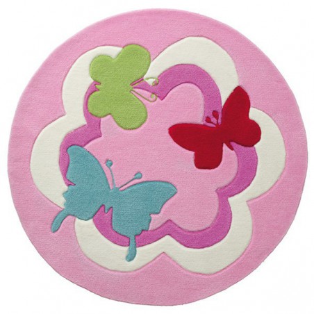Tapis Rond pour enfant Butterfly Party par Esprit Home Tapis Rond pour enfant Butterfly Party par Esprit Home