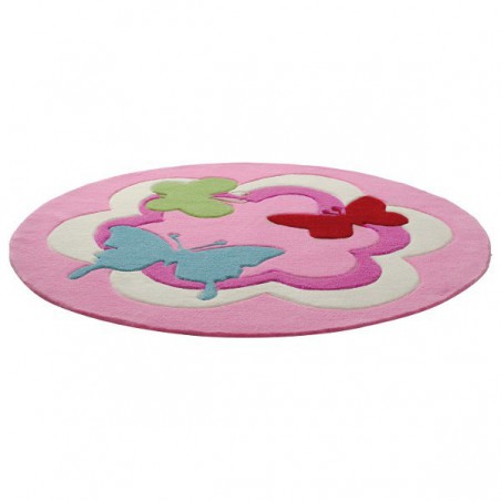 Tapis Rond pour enfant Butterfly Party par Esprit Home Tapis Rond pour enfant Butterfly Party par Esprit Home