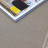 Tapis sur mesure rond en laine couleur Mastic Velvet finiton surjet Tapis sur mesure rond en laine couleur Mastic Velvet finiton surjet