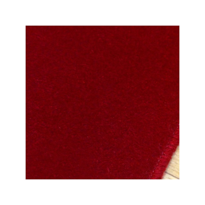 Tapis sur mesure Rond en laine Framboise gamme Velvet finition surjet
