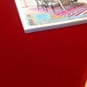 Tapis sur mesure Rond en laine Rouge impérial gamme Velvet finition surjet Tapis sur mesure Rond en laine Rouge impérial gamme Velvet finition surjet