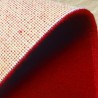 Tapis sur mesure Rond en laine Rouge impérial gamme Velvet finition surjet Tapis sur mesure Rond en laine Rouge impérial gamme Velvet finition surjet