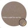 Tapis sur mesure Rond en laine Café Moka gamme Velvet finition surjet Tapis sur mesure Rond en laine Café Moka gamme Velvet finition surjet