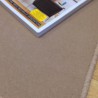 Tapis sur mesure Rond en laine Café Moka gamme Velvet finition surjet Tapis sur mesure Rond en laine Café Moka gamme Velvet finition surjet