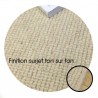 Tapis sur mesure Rond en laine Blond clair gamme Dubai Tapis sur mesure Rond en laine Blond clair gamme Dubai