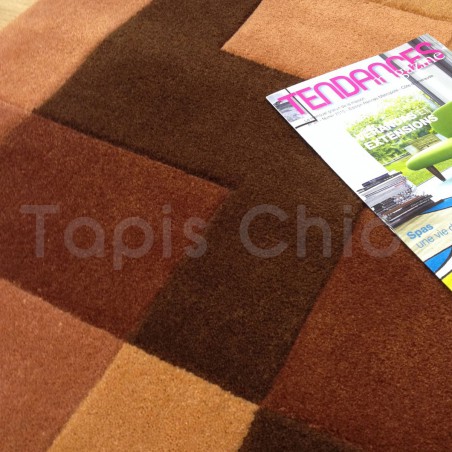 Tapis Contemporain Logarithm Marron par Arte Espina Tapis Contemporain Logarithm Marron par Arte Espina