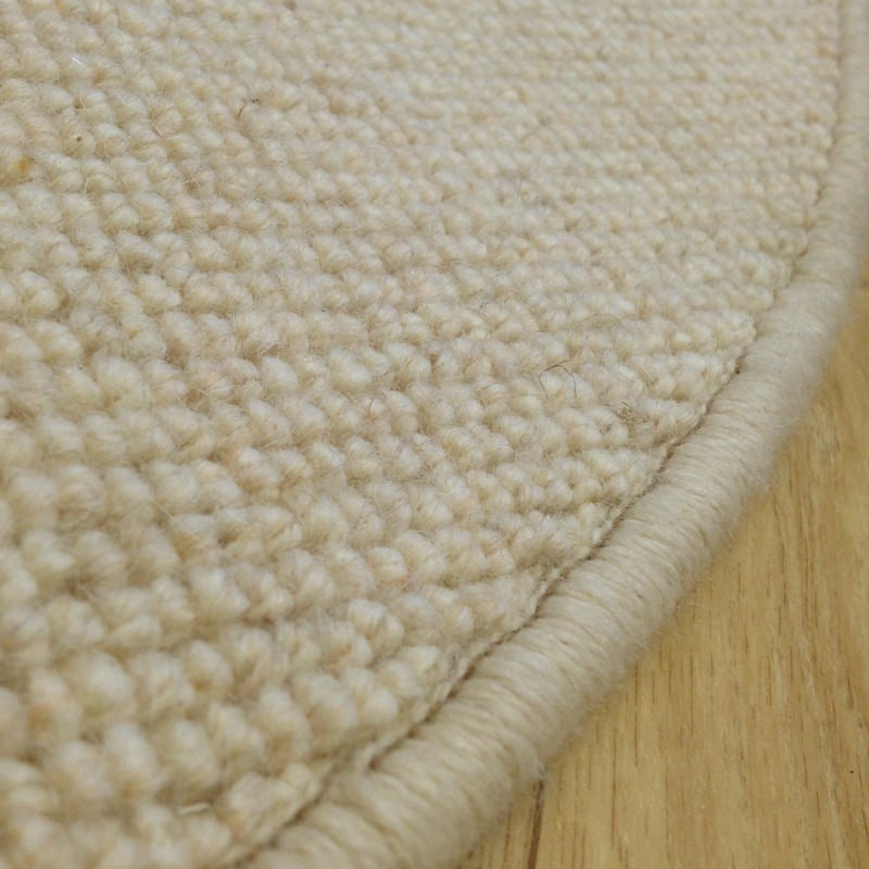 Tapis sur mesure Rond en laine Blond clair gamme Dubai