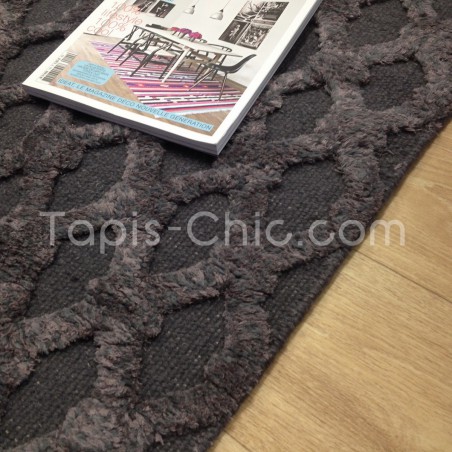 Tapis Esprit Home gris anthracite tissé à la main au Népal Tapis Esprit Home gris anthracite tissé à la main au Népal