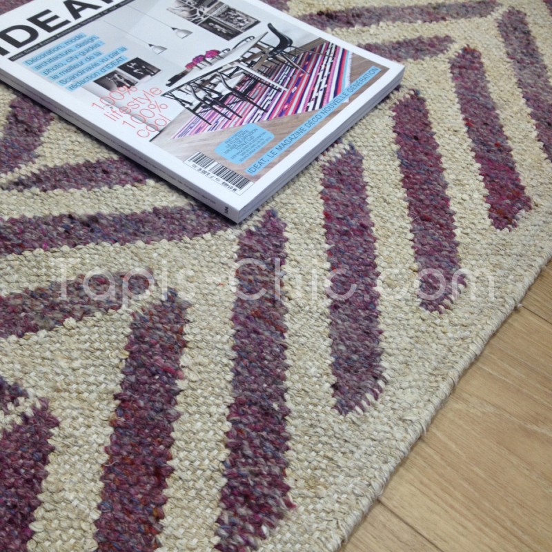 Tapis Tissé Main Ethno Violet par Esprit Home