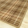 Tapis sur mesure en laine motif tartan tons beiges Tapis sur mesure en laine motif tartan tons beiges