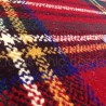 Tapis sur mesure en laine motif tartan tons rouges Tapis sur mesure en laine motif tartan tons rouges