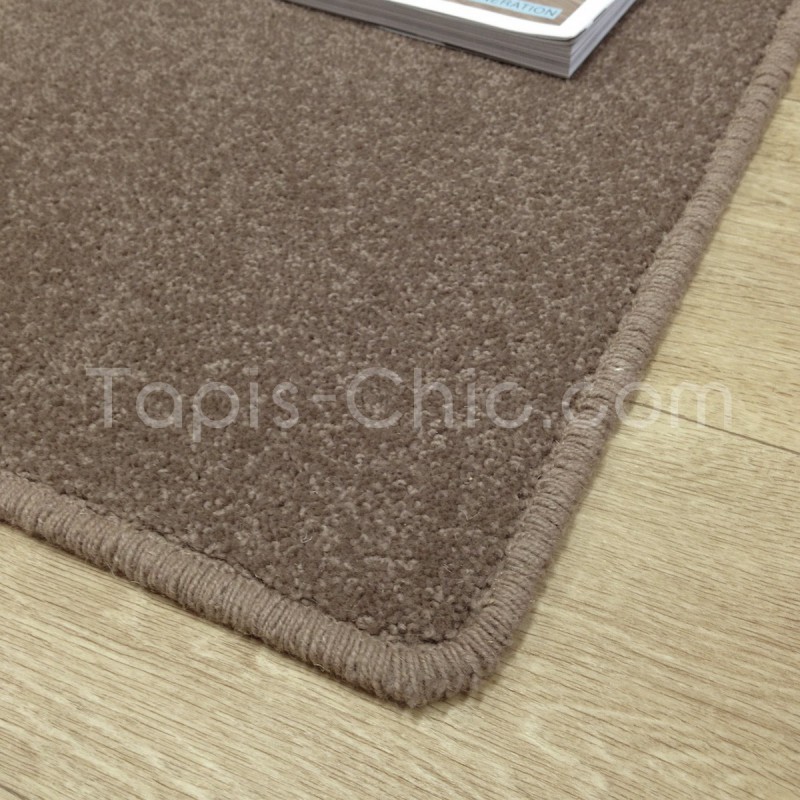 Tapis sur-mesure York Wilton Marron Taupé Tapis Chic Collection