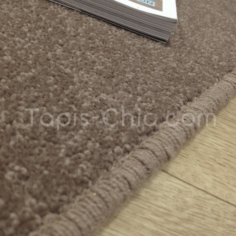 Tapis sur-mesure York Wilton Marron Taupé Tapis Chic Collection
