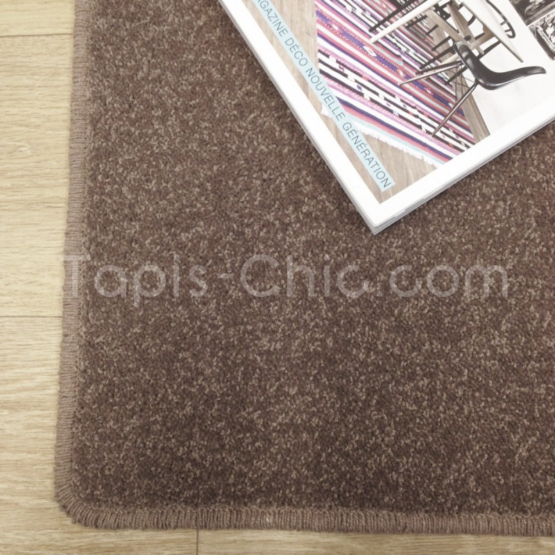 Tapis sur-mesure York Wilton Marron Taupé Tapis Chic Collection