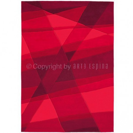 Tapis Rectangulaire Luminous Rouge par Arte Espina