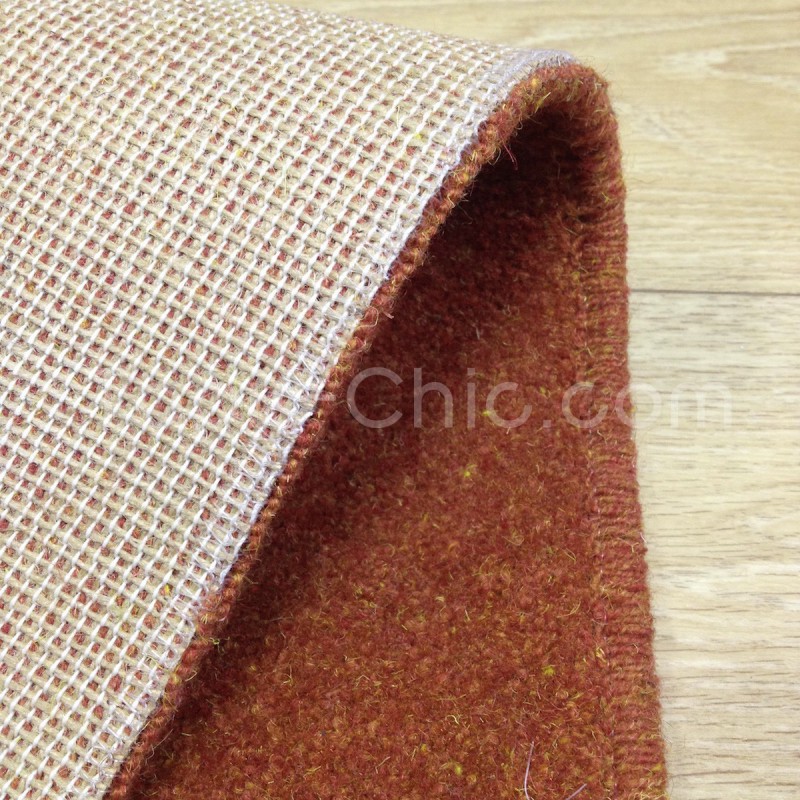Tapis rond sur-mesure Rouge Orangé York Wilton Tapis Chic Collection