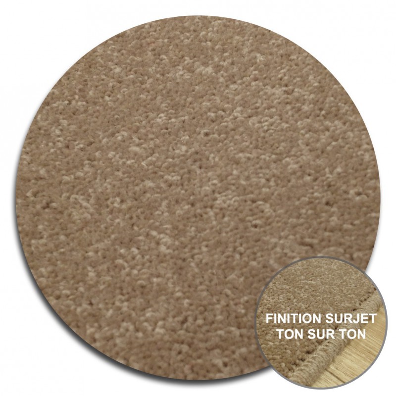 Tapis Rond sur-mesure Beige York Wilton Tapis Chic Collection