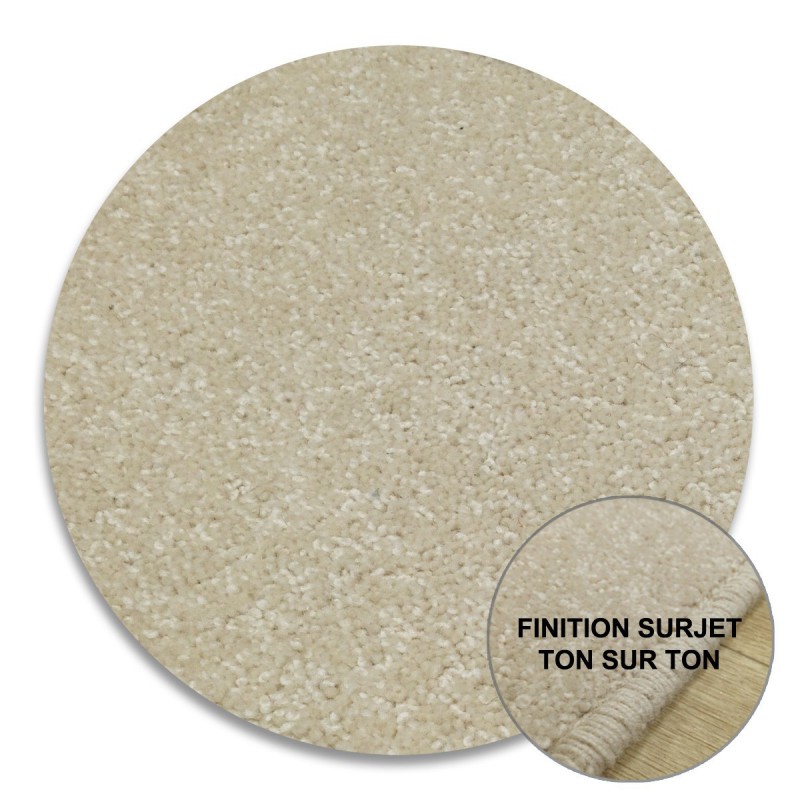 Tapis Rond sur-mesure Beige Clair York Wilton Tapis Chic Collection