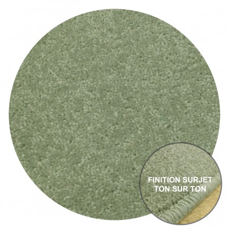 Tapis Rond sur-mesure Bleu Vert York Wilton Tapis Chic Collection