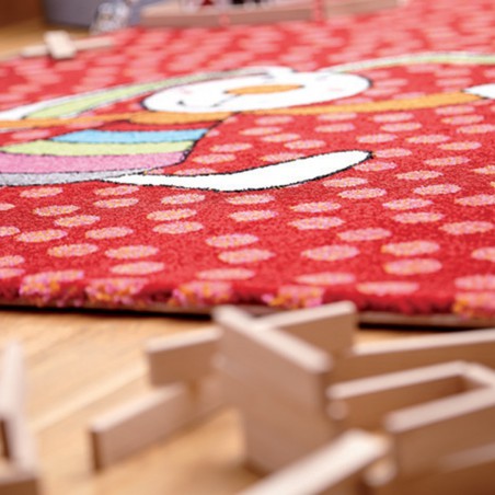 Tapis Enfant Rainbow Rabbit Rouge par Sigikid Tapis Enfant Rainbow Rabbit Rouge par Sigikid