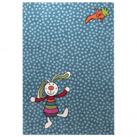 Tapis Enfant Rainbow Rabbit Bleu par Sigikid Tapis Enfant Rainbow Rabbit Bleu par Sigikid