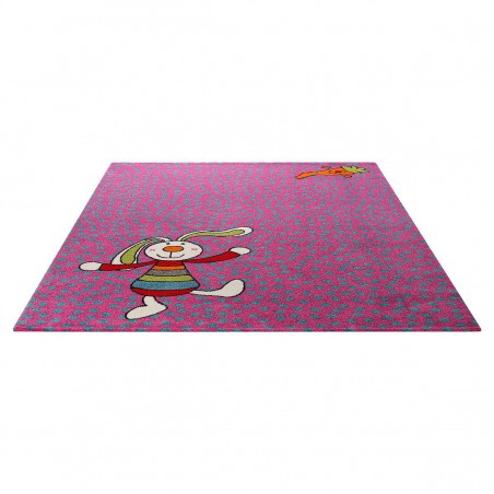 Tapis Enfant Rainbow Rabbit Rose par Sigikid Tapis Enfant Rainbow Rabbit Rose par Sigikid
