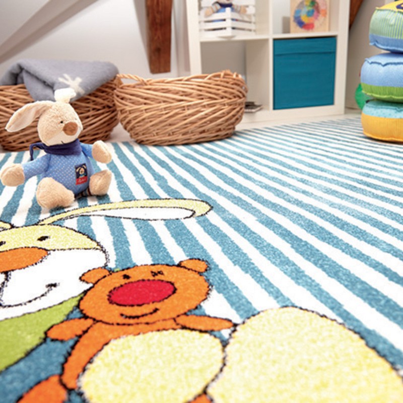 Tapis Enfant Bunny Bleu par Sigikid