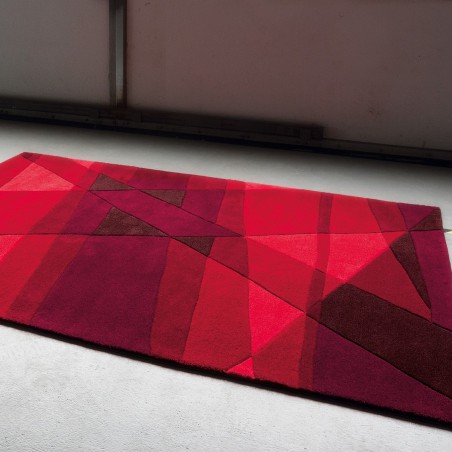 Tapis Rectangulaire Luminous Rouge par Arte Espina Tapis Rectangulaire Luminous Rouge par Arte Espina