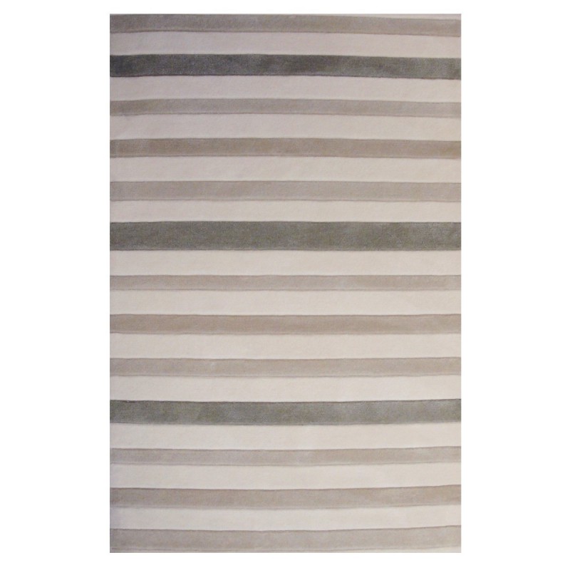 Tapis Rayé Beige et ivoire - TAPIS CHIC COLLECTION