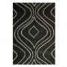 Tapis design vague avec du relief gris foncé et fines vagues en gris clair Tapis design vague avec du relief gris foncé et fines vagues en gris clair