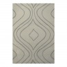 Tapis design vague avec du relief gris clair et fines vagues en gris plus foncé Tapis design vague avec du relief gris clair et fines vagues en gris plus foncé