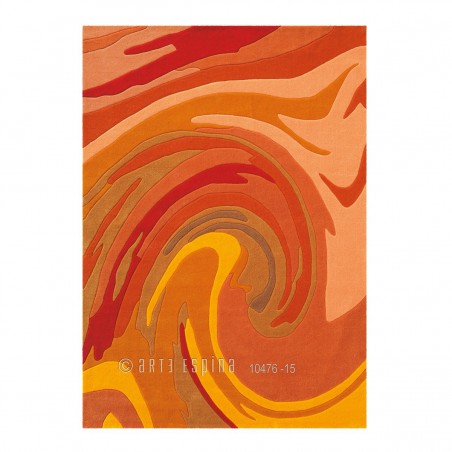 Tapis moderne Action Painting Orange par Arte Espina Tapis moderne Action Painting Orange par Arte Espina