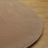 Tapis sur mesure Rond en laine Camel gamme Velvet finition surjet Tapis sur mesure Rond en laine Camel gamme Velvet finition surjet