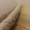 Tapis sur mesure Rond en laine Camel gamme Velvet finition surjet Tapis sur mesure Rond en laine Camel gamme Velvet finition surjet